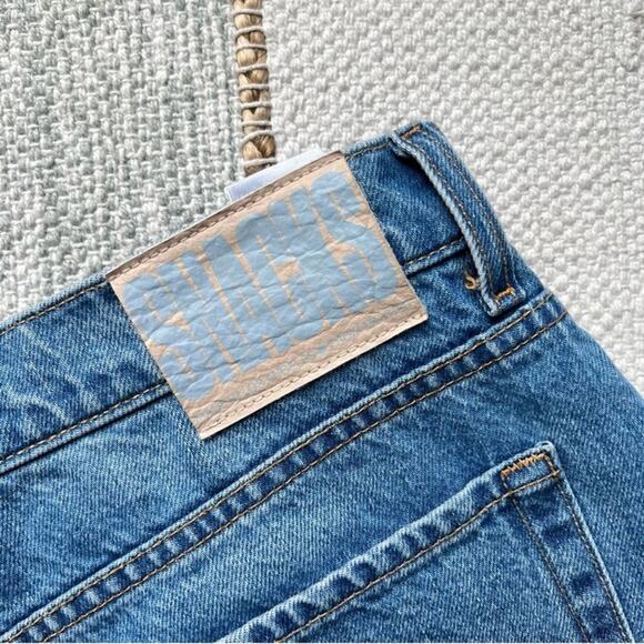 Mother SNACKS The Pleated Fun Dip Puddle Wide Leg Jeans Women’s Size 33 - Picture 8 of 14